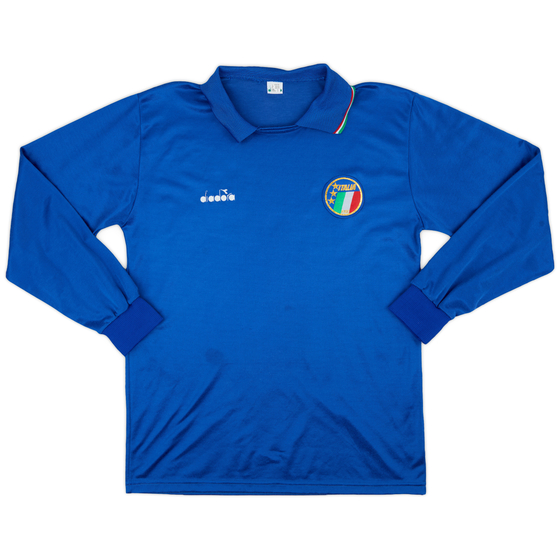 1986-88 Italy Home L/S Shirt - 5/10 - (L)