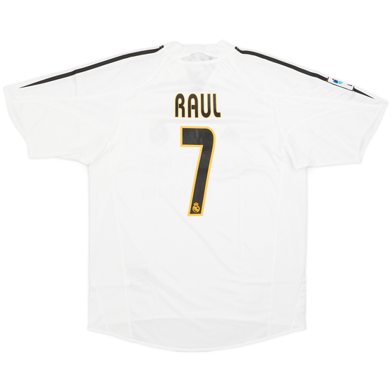 2004-05 Real Madrid Home Shirt Raul #7 (M)