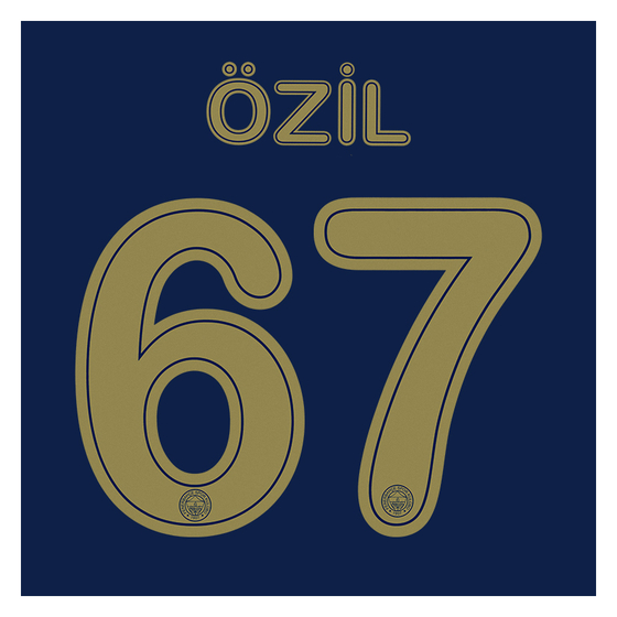 2020-21 Fenerbahce Özil #67 Third Domestic Name Set