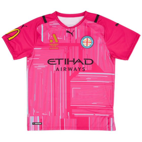 2021-22 Melbourne City Player Issue GK S/S Shirt - 9/10 - (L)