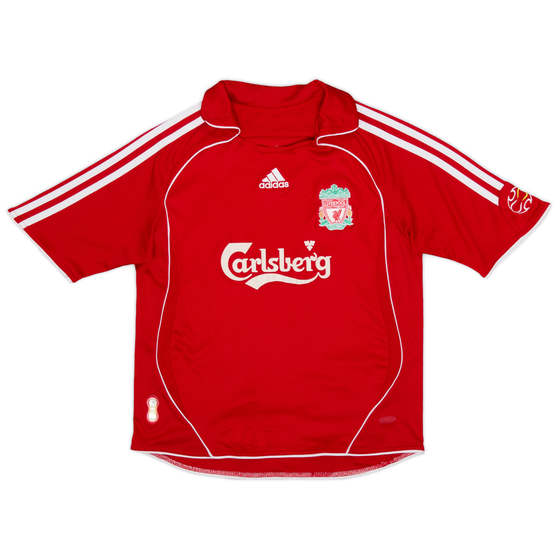 2006-08 Liverpool Home Shirt - 8/10 - (S.Boys)