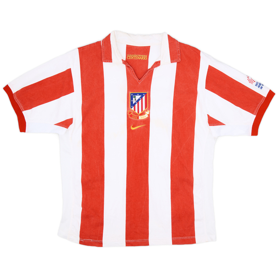2003-04 Atletico Madrid Centenary Home Shirt - 8/10 - (L)