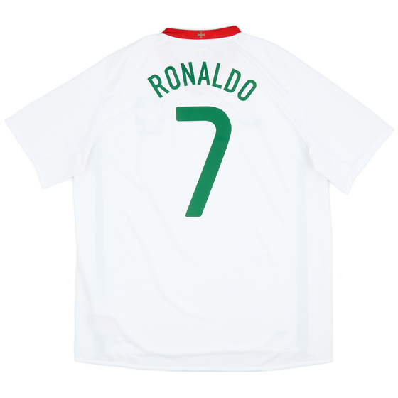 2008-10 Portugal Away Shirt Ronaldo #7 - 9/10 - (XL)