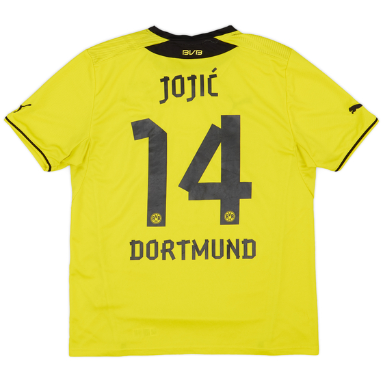 2013-14 Borussia Dortmund Signed Home Shirt Jojic #14 - 8/10 - (L)