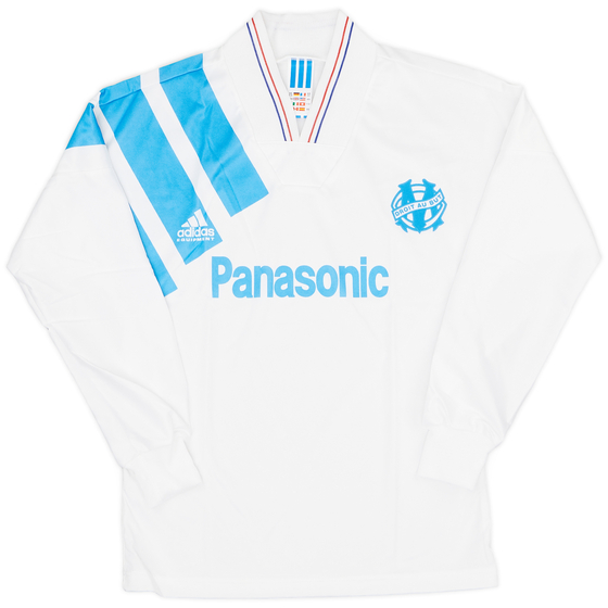1991-92 Olympique Marseille Home L/S Shirt - 9/10 - (XS)