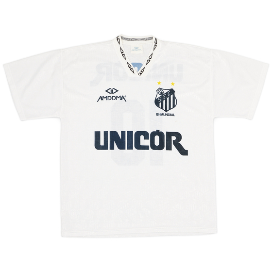 1995 Santos Home Shirt #10 - 8/10 - (XL)