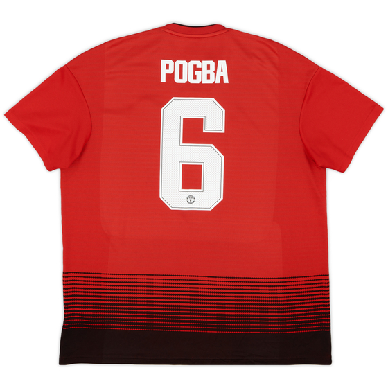 2018-19 Manchester United Home Shirt Pogba #6 - 8/10 - (XL)