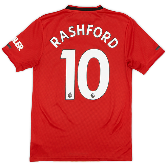 2019-20 Manchester United Home Shirt Rashford #10 - 9/10 - (S)