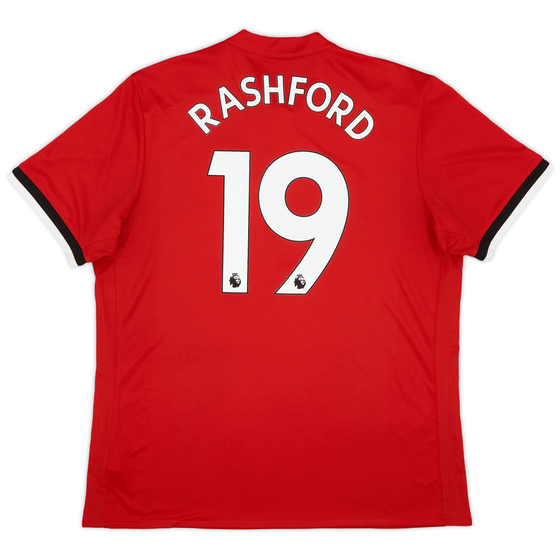2017-18 Manchester United Home Shirt Rashford #19 - 9/10 - (XL)