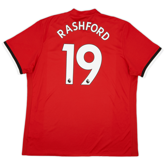2017-18 Manchester United Home Shirt Rashford #19 - 10/10 - (XXL)