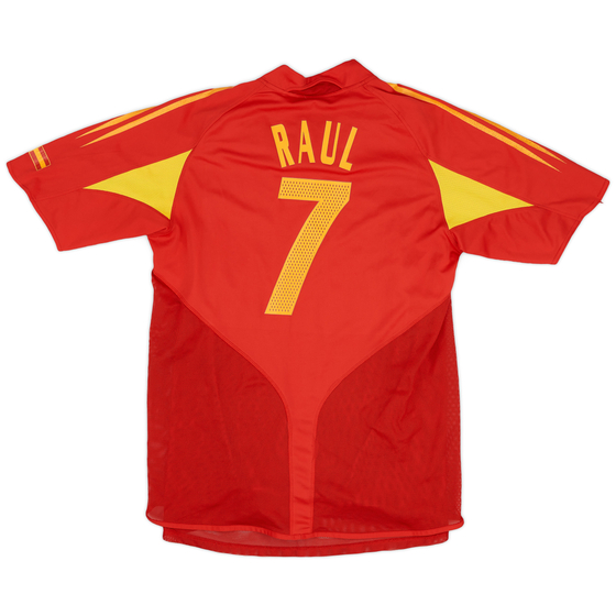2004-06 Spain Player Issue Home Shirt Raul #7 - 6/10 - (XL)