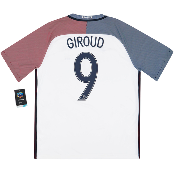 2016-17 France Away Shirt Giroud #9 (L)