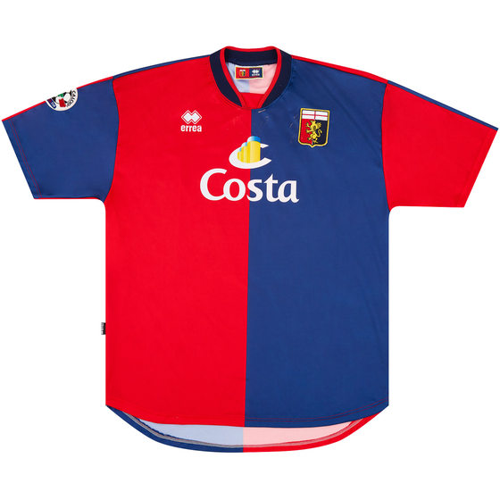 2003-04 Genoa Match Issue Home Shirt Cordone #17