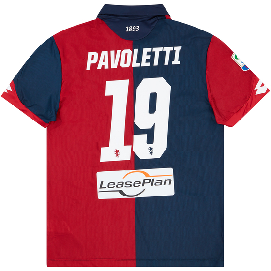 2016-17 Genoa Match Issue Home Shirt Pavoletti #19