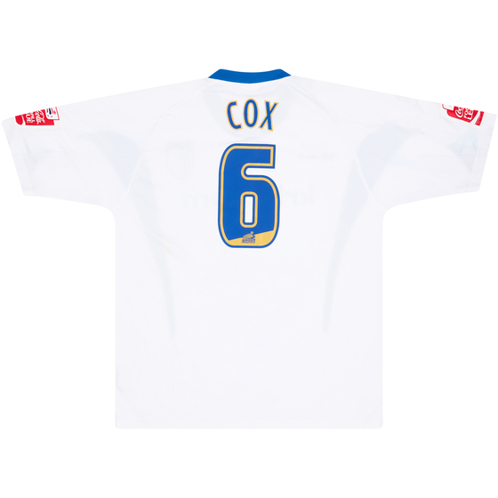2007-08 Gillingham Match Issue Third Shirt Cox #6