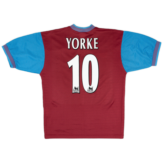 1997-98 Aston Villa Home Shirt Yorke #10 - 8/10 - (M)