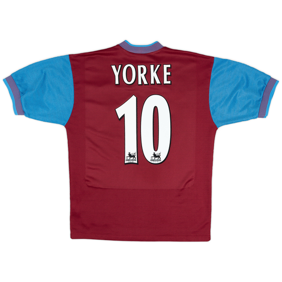 1997-98 Aston Villa Home Shirt Yorke #10 - 8/10 - (M)