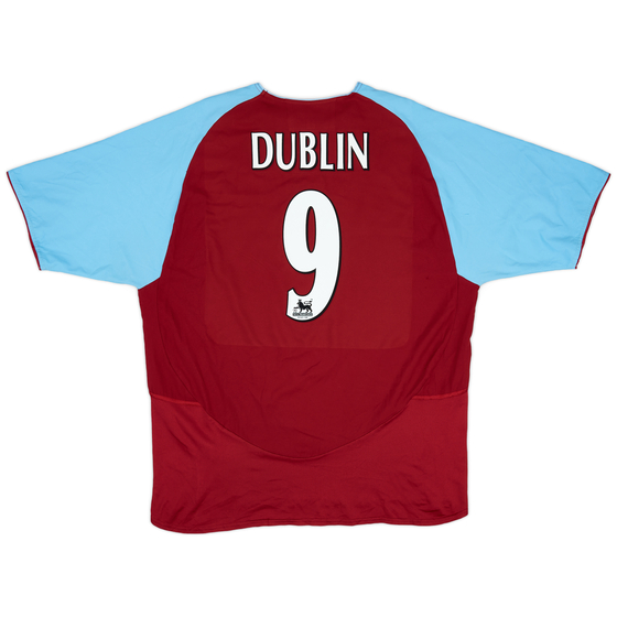 2003-04 Aston Villa Home Shirt Dublin #9 - 7/10 - (XL)