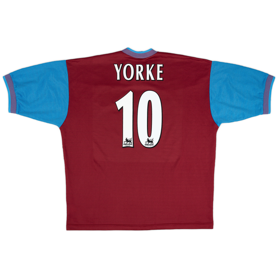 1997-98 Aston Villa Home Shirt Yorke #10 - 7/10 - (XXL)