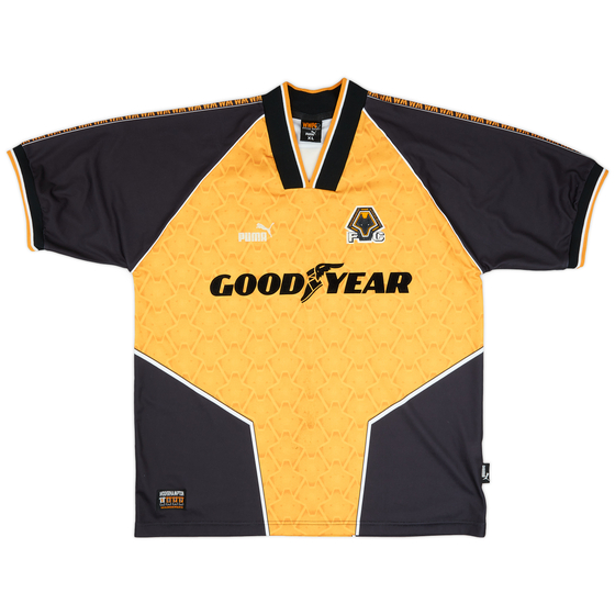 1996-98 Wolves Home Shirt - 8/10 - (XL)