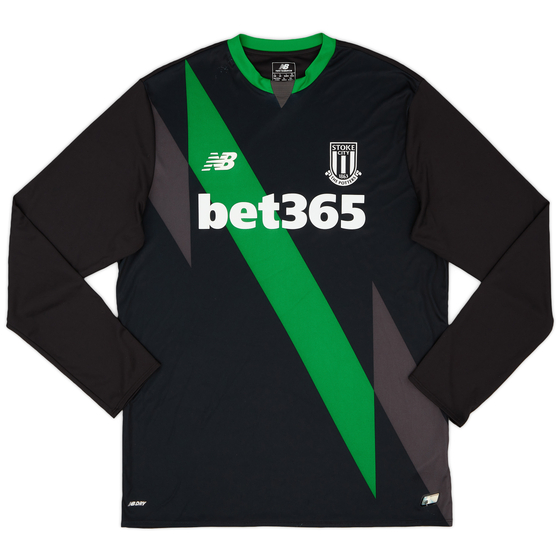 2015-16 Stoke Away L/S Shirt - 9/10 - (L)