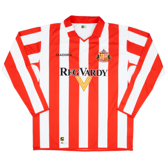 2004-05 Sunderland Home L/S Shirt - 9/10 - (XL)