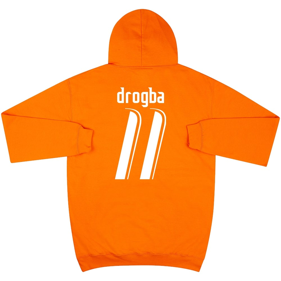 Didier Drogba #11 2006 Ivory Coast Orange Graphic Hooded Top