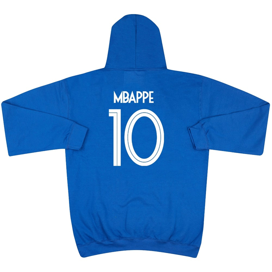 Kylian Mbappé #10 2018 France Blue Graphic Hooded Top