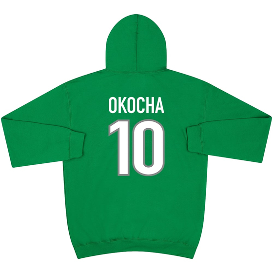Jay-Jay Okocha #10 1998 Nigeria Green Graphic Hooded Top