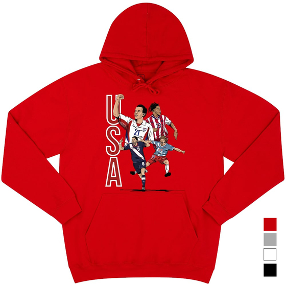 USA Bootleg Medley Graphic Hooded Top