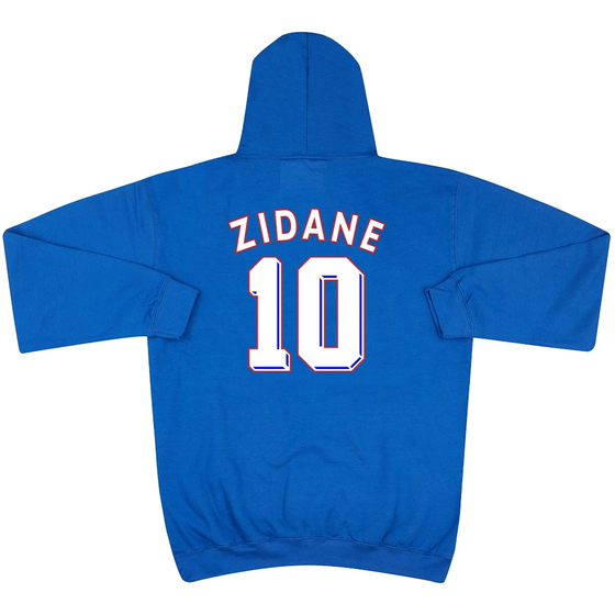 Zinedine Zidane #10 1998 France Blue Graphic Hooded Top