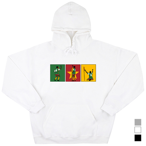 Roger Milla Cameroon Corner Flag Graphic Hooded Top