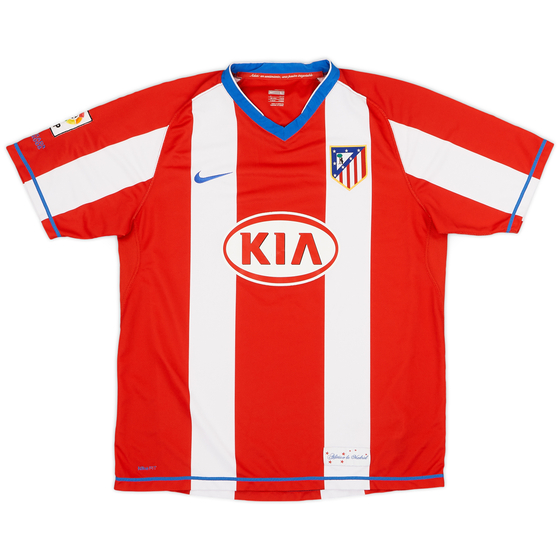 2007-08 Atletico Madrid Home Shirt - 8/10 - (L)