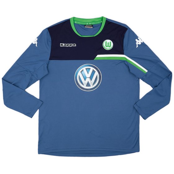 2015-16 Wolfsburg Kappa Signed Training L/S Shirt - 8/10 - (XL)
