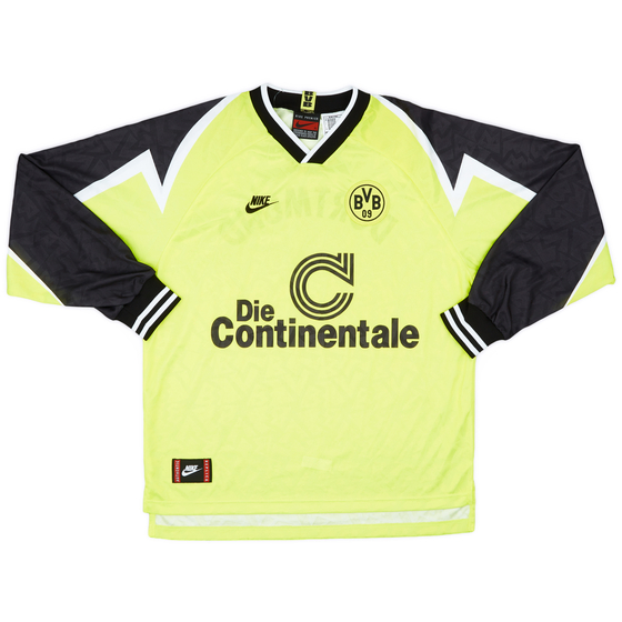 1995-96 Borussia Dortmund Home L/S Shirt - 8/10 - (XL)