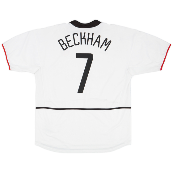 2002-03 Manchester United Away Shirt Beckham #7 - 6/10 - (XXL)