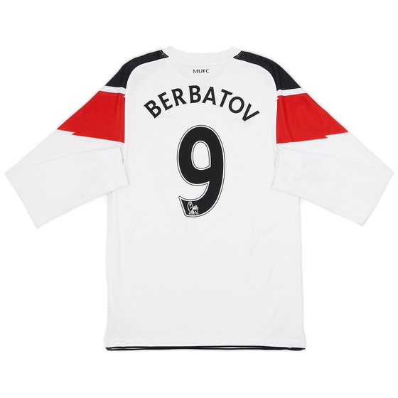 2010-12 Manchester United Away L/S Shirt Berbatov #9 - 9/10 - (S)