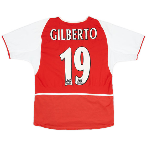 2002-04 Arsenal Home Shirt Gilberto #19 - 7/10 - (S)