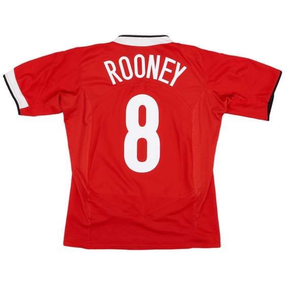 2004-06 Manchester United Home Shirt Rooney #8 - 7/10 - (S)