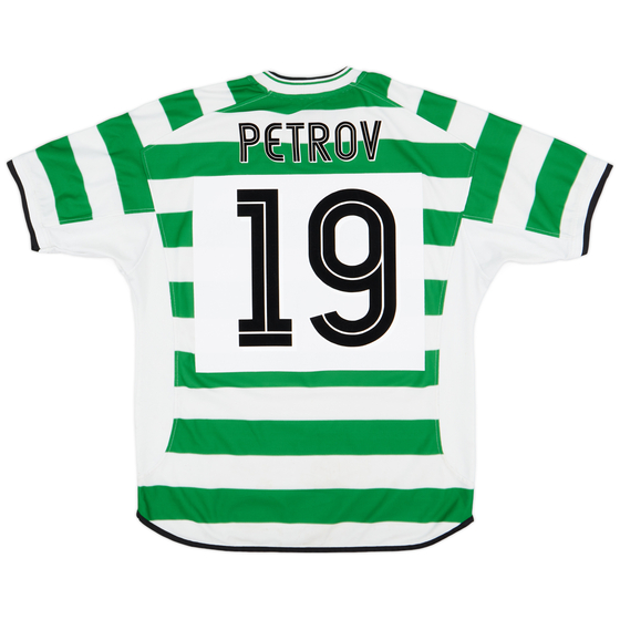 2001-03 Celtic Home Shirt Petrov #19 - 7/10 - (L)