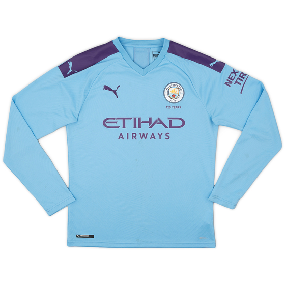 2019-20 Manchester City Home L/S Shirt - 5/10 - (M)