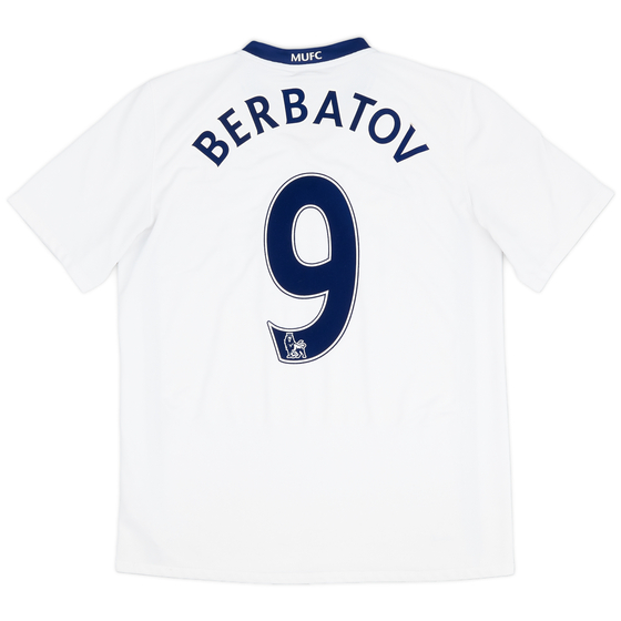 2008-10 Manchester United Away Shirt Berbatov #9 - 7/10 - (M)