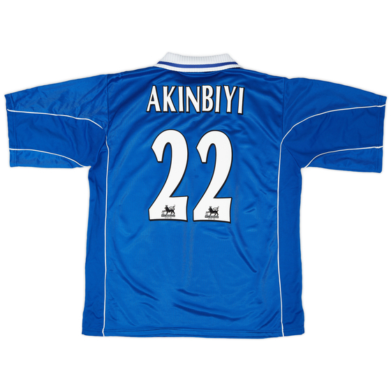 2000-01 Leicester Home Shirt Akinbiyi #22 - 8/10 - (XL)