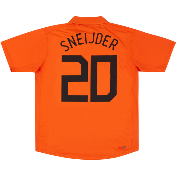 2006-08 Netherlands Home Shirt Sneijder #20 - 7/10