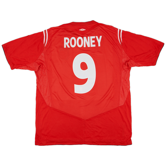 2004-06 England Away Shirt Rooney #9 - 9/10 - (XXL)