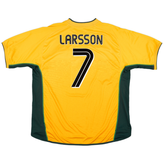 2002-03 Celtic Away Shirt Larsson #7 - 8/10 - (XXL)