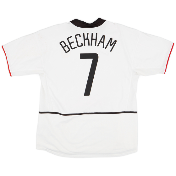 2002-03 Manchester United Away Shirt Beckham #7 - 7/10 - (XXL)