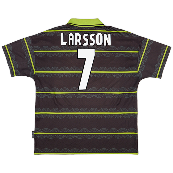 1998-99 Celtic Away Shirt Larsson #7 - 8/10 - (XXL)