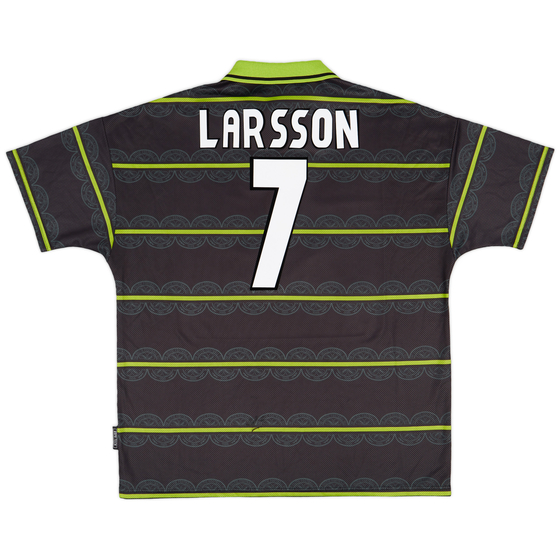 1998-99 Celtic Away Shirt Larsson #7 - 9/10 - (XXL)