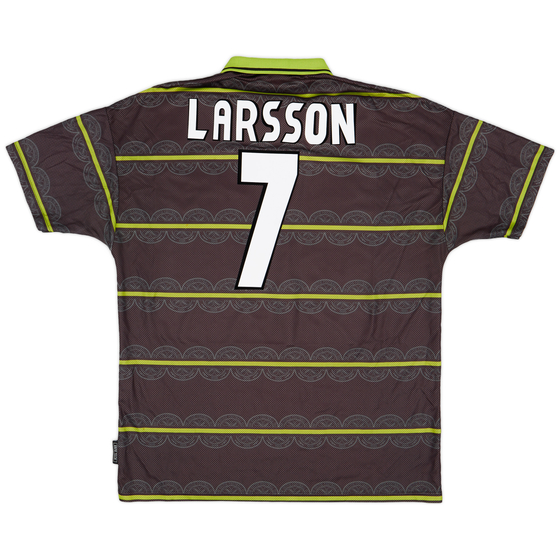 1998-99 Celtic Away Shirt Larsson #7 - 7/10 - (XL)